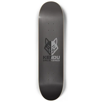Black Kendu Unleashed skateboard deck